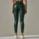 thumbnail image 3 of Gibobby Pantalones de mezclilla Moda para mujer Ocio Club nocturno sexy Cintura alta Color sólido Slim Fit PU Pantalones cuero Imitación cuero Otoño e invierno Leggings(Verde， XL), 3 of 5