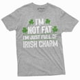 thumbnail image 6 of Men's Plus size funny shirt St. Patrick's day I am not fat Tee full of Irish Charm Saint Patty gift (Large Military Green), 6 of 7