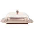 thumbnail image 4 of Zoie + Chloe Stainless Steel Butter Dish with Easy to Hold Lid, 4 of 6