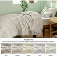 thumbnail image 7 of Beige Twin XL Comforter Set - 3 Pieces Pinch Pleat Bed Set, Down Alternative Bedding Sets for All Season, 1 Comforter, 1 Pillowcase, 1 Decorative Pillow, 7 of 7