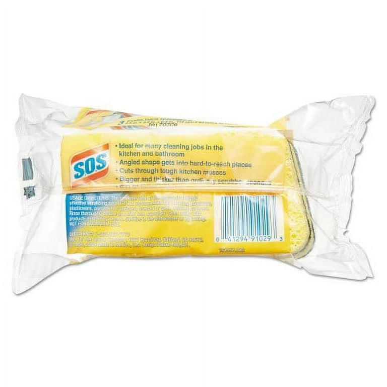 Heavy Duty Scrubber Sponge, 2.5 x 4.5, 0.9 Heavy Duty Scrubber Sponge, 2.5 x 4.5, 0.9