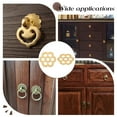 thumbnail image 5 of 12pcs Brass Backplate Washers Golden Flower Shape Flat Washers 1.3 inch Decorative Gasket Classical Furniture Decoration Hardware, 5 of 9