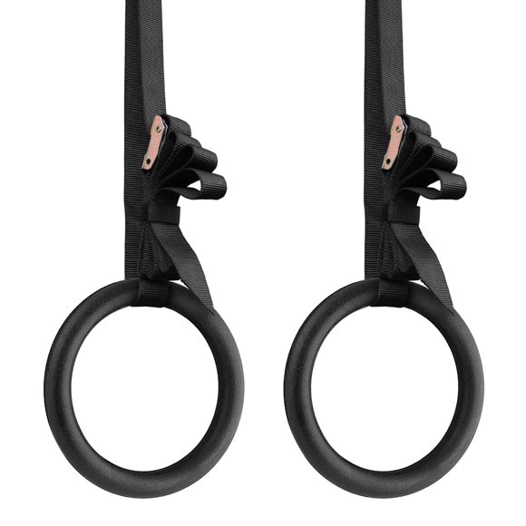 Amdohai Bagues de Gymnastique en ABS 28 mm Bagues de Gym avec Sangle Ajustable pour la Mise en Forme à la Maison, la Force Corporelle et l'Entraînement Musculaire au Poids du Corps