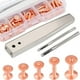 thumbnail image 1 of 50 Juegos de Remaches de Cobre, Varios Kits de Remaches de para Reparar y Decorar Cinturones, Carteras, Carteras, Collares y Ropa, 1 of 5