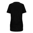 thumbnail image 7 of BLVB Womens 2025 Summer Tunic Tops Casual Short Sleeve Crew Neck Tshirts with Side Shirring Ruched Tee Blouse, 7 of 7