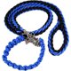 thumbnail image 1 of Zhuge ColorPet Martingale Slip Lead Collar Bear Fruit Correa para perros medianos y grandes, mediano, negro y azul, 1 of 5