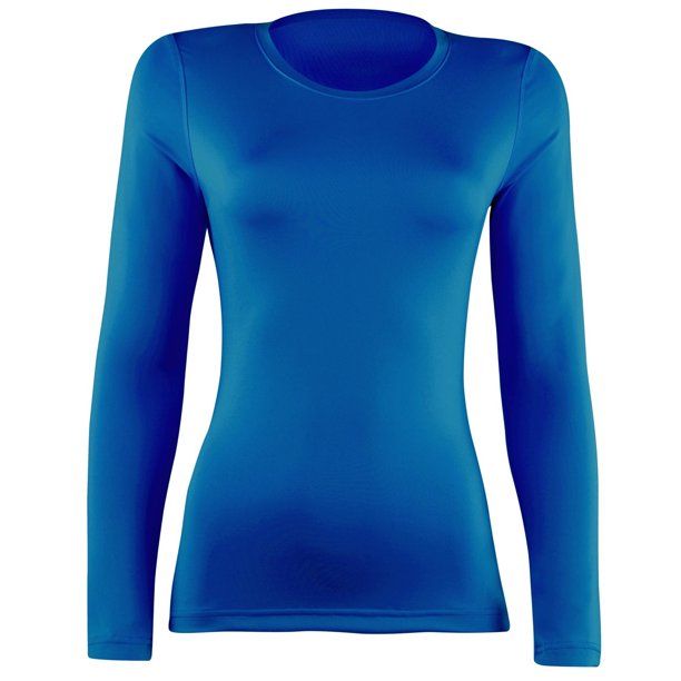 Rhino - Camiseta interior de manga larga modelo Sports para mujer (Púrpura)
