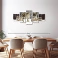 thumbnail image 3 of Elephant Stock Wolf Pack Wall Art - Horizontal Multi Panel Canvas - Living Room Wall Decor - Animal Multi Panel - Brown And Gray Decor - 68" x 30", 3 of 8