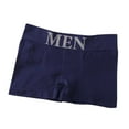 thumbnail image 2 of rygai Men Boxers Mid Waist Seamless Casual Lightweight Men Briefs for Sleeping,Navy Blue One Size, 2 of 8
