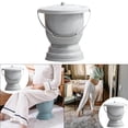 thumbnail image 3 of tredstone Handheld Spittoon with Lid Portable Urinal Bottle for Bedroom Gray, 3 of 8