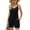 Black, variant on ZHENWEI Womens Casual Summer Sleeveless Romper Loose Adjustable Spaghetti Strap Stretchy Shorts Jumpsuits with Pockets
