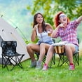 thumbnail image 6 of 600D Oxford Camping Chair Portable Foldable Chair Supports 220 lbs for Picnic, Fishing, Backpacking Explosion Of Blue Ink, 6 of 8