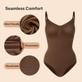 thumbnail image 5 of Shapewear, Bodysuit for Women, Tummy Control Bodysuit with Adjustable Straps, Seamless Snatched Body Shaper (Black, M/L), 5 of 7