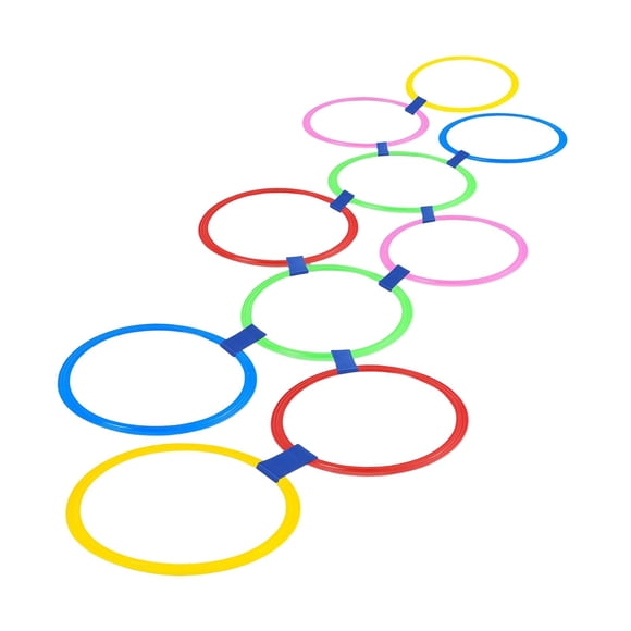 lionlar 10 Pieces Hopscotch Rings Playground Toys for Indoor Outdoor Playground Kids 28cm