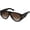 Black/Gradient Brown, variant on Oversized Aviator Sunglasses for Women, Trendy Wide Frame Shades