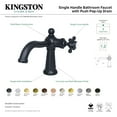 thumbnail image 4 of Kingston Brass KS154BXCP Nautical One-Handle Single-Hole Bathroom Faucet with Push Pop-Up Drain, Polished Chrome, 4 of 4