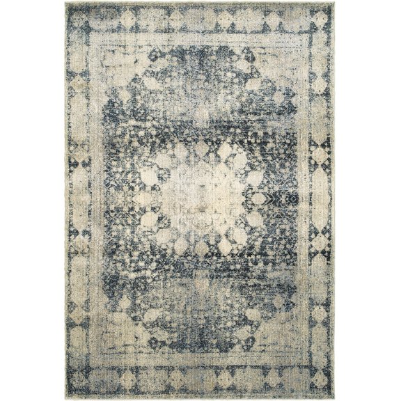 Sphinx Empire Area Rug 4445S Ivory Medallion Petals 6' 7" x 9' 6" Rectangle