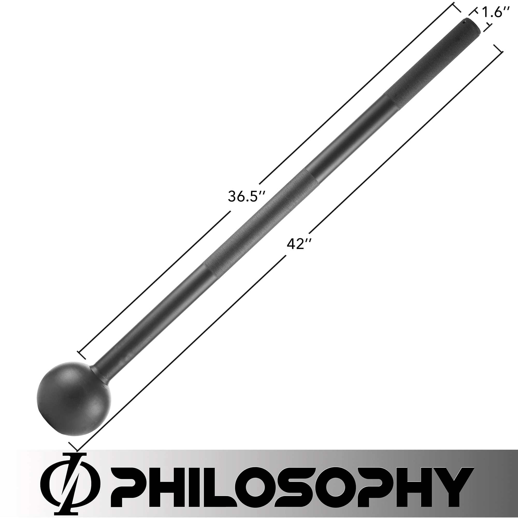 Philosophy Gym Steel Mace Bell 30 LB, Mace Club for Strength Training, Functional Full Body Workouts