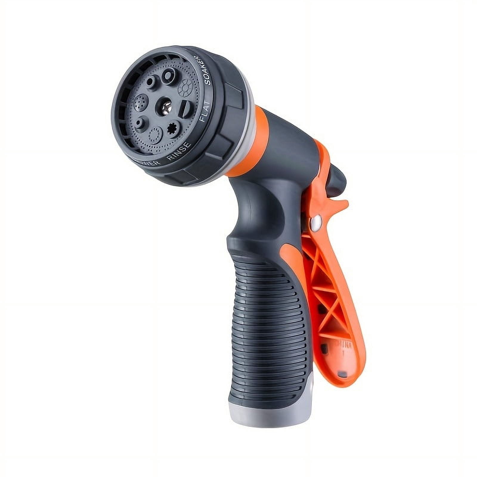 Heavy Duty Garden Hose Nozzle with 8 Adjustable Watering Patterns, Multifunctional High Pressure Sprayer for Lawn, Garden Care, and Vehicle Washing
