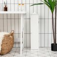 thumbnail image 4 of Verabella Small Bathroom Storage Cabinet, Free Standing Toilet Paper Holder with 4 Shelves Door & Top Slot, Bathroom Toilet Paper Storage Organizers Stand for Small Space and Corner, White, 4 of 12