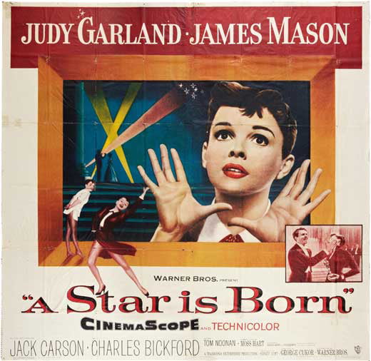 A STAR IS BORN MOVIE POSTER Judy Garland James Mason 2 