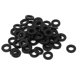 thumbnail image 1 of Anillo de arandela plana de nylon aislante redonda de 50 piezas 3 x 6 x 1 mm negro, 1 of 1
