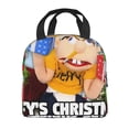 thumbnail image 3 of Lsque Sml Jeffy Print Insulated Lunch Bag with Thick Aluminum Foil Lunch Tote Bag with Front Pocket for Men and Women, Ideal for Work, School, Picnics, and Travel, 3 of 8