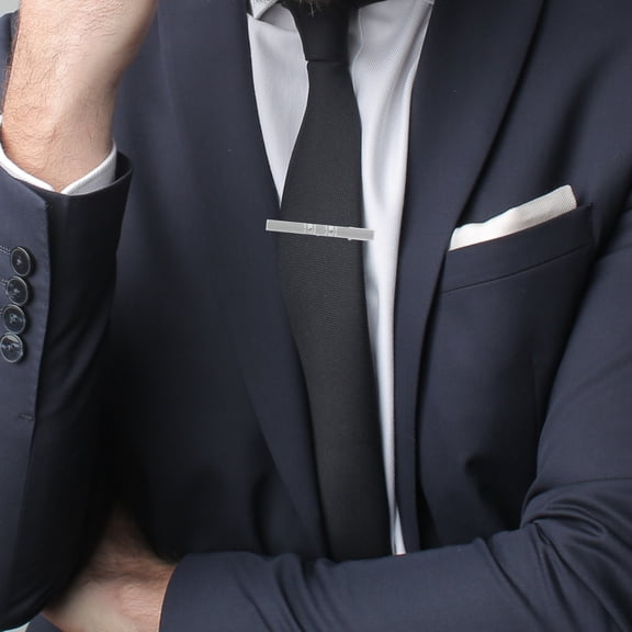 SOPOTUTU Set of 4 Copper Tie Clips Necktie Clasps for Men, Stylish Gentleman Accessories for Banquets and Casual Wear