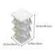 thumbnail image 3 of Estante de almacenamiento multicapa de estilo escandinavo | Zapatero ajustable de plástico DIY | Organizador de sala de estar | Estantes modulares desmontables | 4 niveles | 49,5x26x24cm, 3 of 6