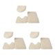 thumbnail image 3 of Bearachild 3 piezas exquisitas alfombras de baño antideslizantes hechas a mano textura fuerte absorción de agua antideslizante Beige Type1 NO1, 3 of 6
