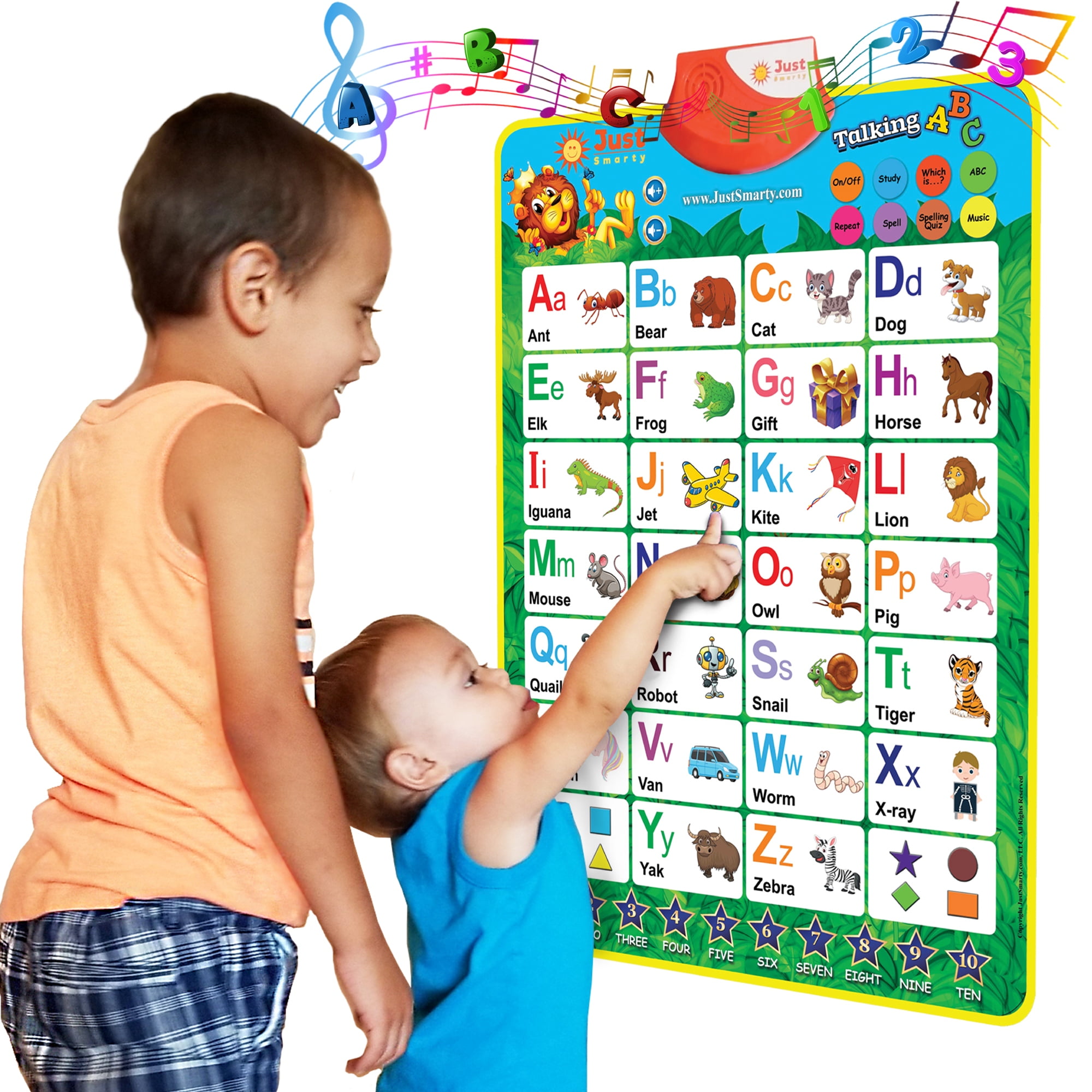 Buy Just Smarty Alphabet Poster Green, Educational Preschool Poster