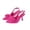 Hot Pink, variant on Slingback Kitten Heels for Women, Closed Pointed Toe Bow Decor Satin Dress Pumps, Elastic Back Strap Elegant Formal High Heel Sandals Hot Pink 7.5