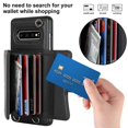 thumbnail image 2 of For Samsung Galaxy S10 RFID Card Slot Leather Phone Case with Long Lanyard, 2 of 4