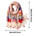 thumbnail image 4 of Bohemian Print Silk Scarf Floral Pattern Lightweight Fashion For Elegant Neck Wrap Shawl And Versatile Accessory For All Seasons, 4 of 4
