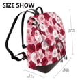 thumbnail image 2 of Lafuoo Rose Pattern Leather Backpack, Adjustable Backpack Suitable for School Work, Suitable for Adults, Men, Women and Teenagers-One Size, 2 of 4