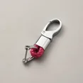 thumbnail image 3 of Llavero de cuerda tejida con punto de fabricación, accesorio de hardware, hebilla de herradura, colgante para llave de coche, regalo de moda para mujer y hombre, 3 of 5