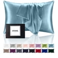 thumbnail image 1 of Funda de almohada de seda INSSL Mulberry Silk para mujer Blue Grey Queen, 1 of 7