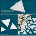 thumbnail image 4 of 300pcs 3 Sizes Acrylic Sew on Mirror Rhinestones Silver Mirror Loose Bead Triangle Clothing Crystals Decorative for Party Dresses Bags Shoes Garment Accessory Evening Wine Ball DIY, 4 of 6