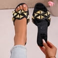thumbnail image 6 of Sandals Women Comfortable Women's Fashionable Versatile Casual Plus-Size Shoes Spring/Summer Style Trendy Soft-Soled Open-Toe Flat Sandals For Outdoor Wear Beach Sandals.,Black,37, 6 of 7