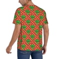 thumbnail image 2 of Goofa Broccoli Pattern Mens Golf Shirt Baseball T-shirt Moisture Wicking Dry Fit Performance Sport Short Sleeve Striped Golf Polo Shirts-Large, 2 of 7