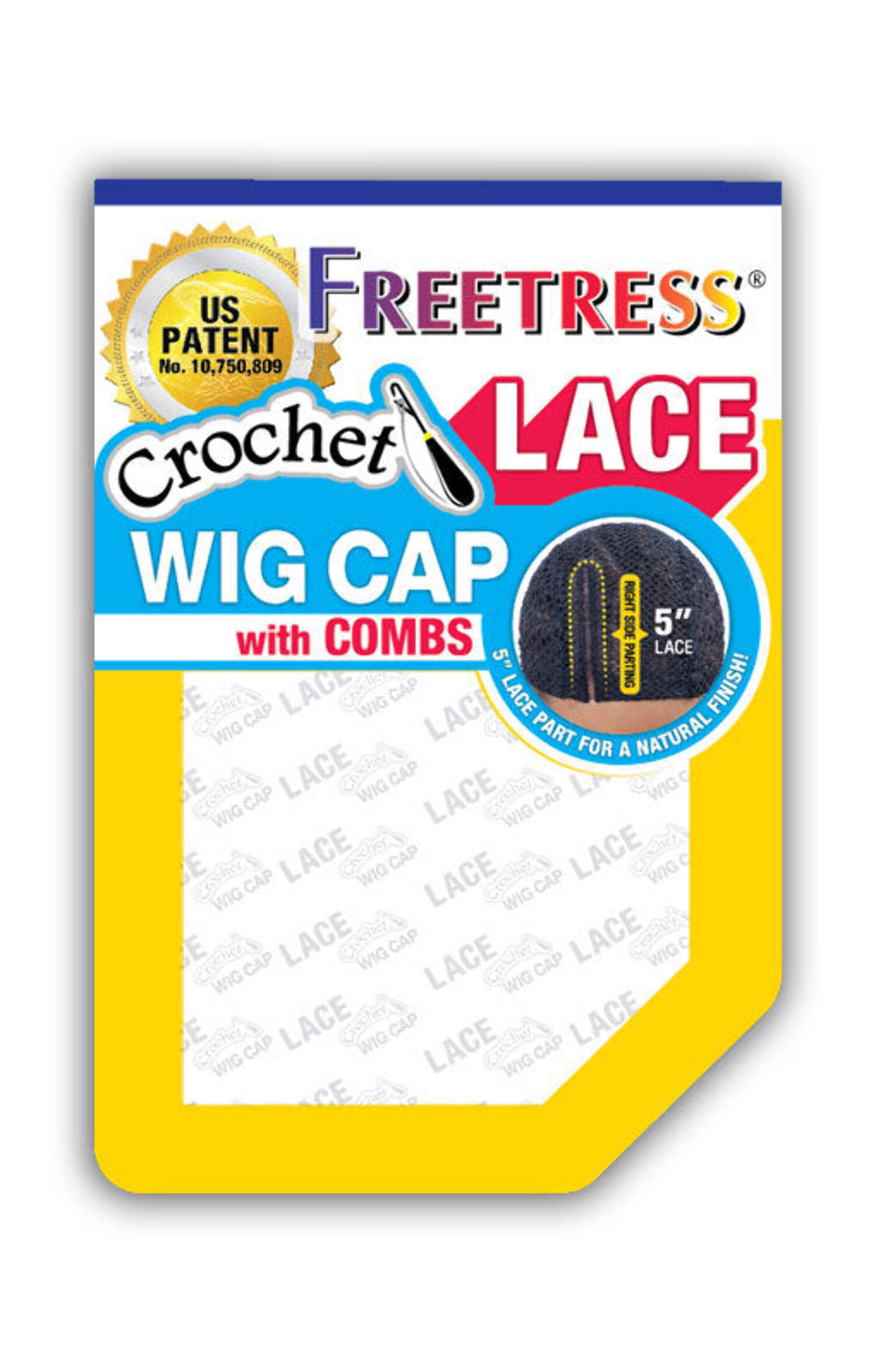 Freetress 5" Lace Crochet Wig Cap w/Combs