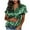 Green, variant on Silk Button Down Shirts for Women Summer Satin Short Sleeve Shirt Dressy Business Casual Tops Ladies Elegant Blouses