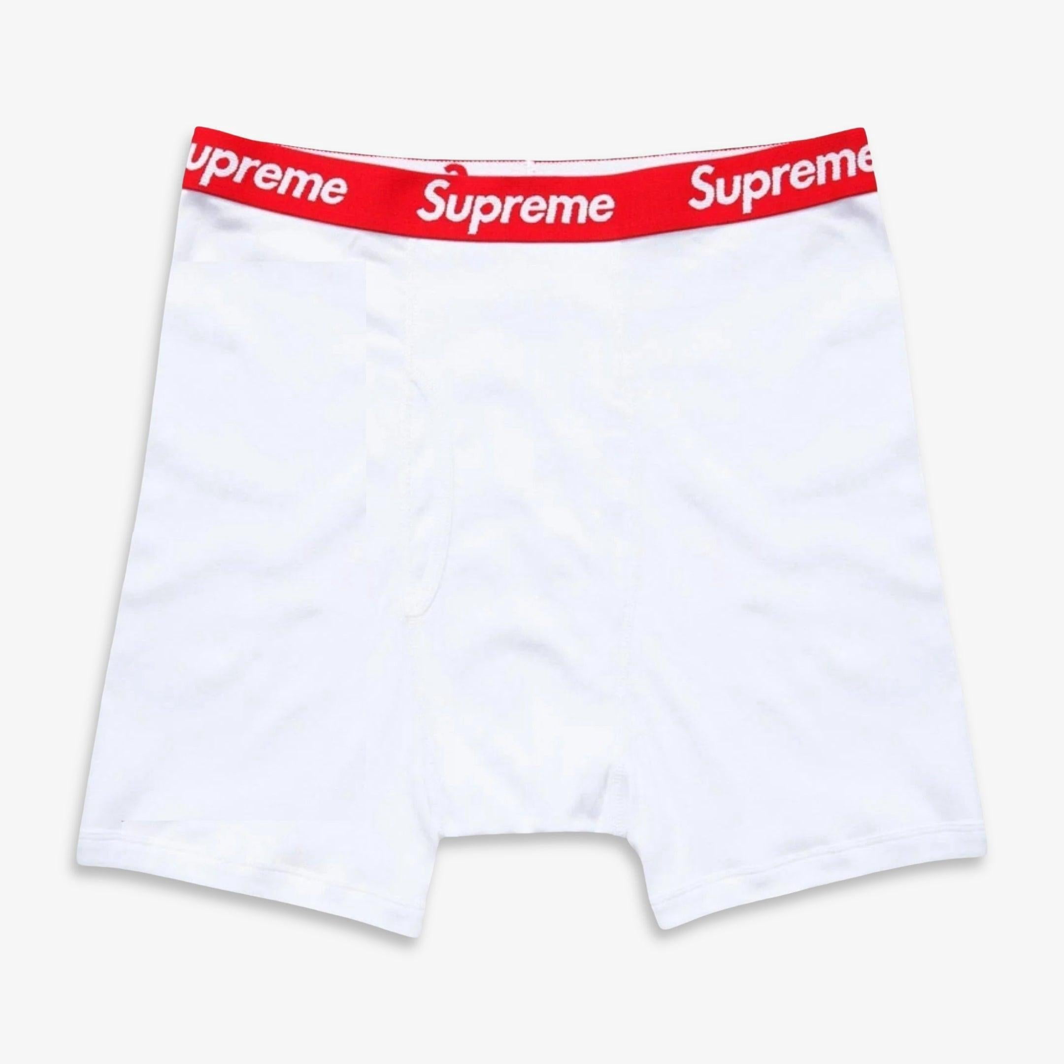 Supreme x Hanes Boxer Brief (1 Single Boxer Brief of Each) Black and White