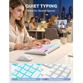 thumbnail image 6 of Wireless Keyboard and Mouse Combo, Rechargeable 4000mAh, RGB Backlit, Full Size Keyboard with Wrist Rest & Phone Holder, Quiet 2.4GHz Wireless, USB-A/C for Windows – Black, 6 of 9