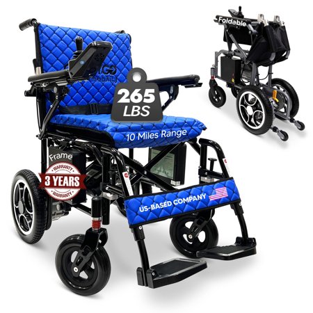 Phoenix Carbon Fiber Electric Wheelchair - Ultra Lightweight Compact Foldable All Terrain Power Wheelchair for Seniors, Long-Range Airline Approved Motorized Wheelchair