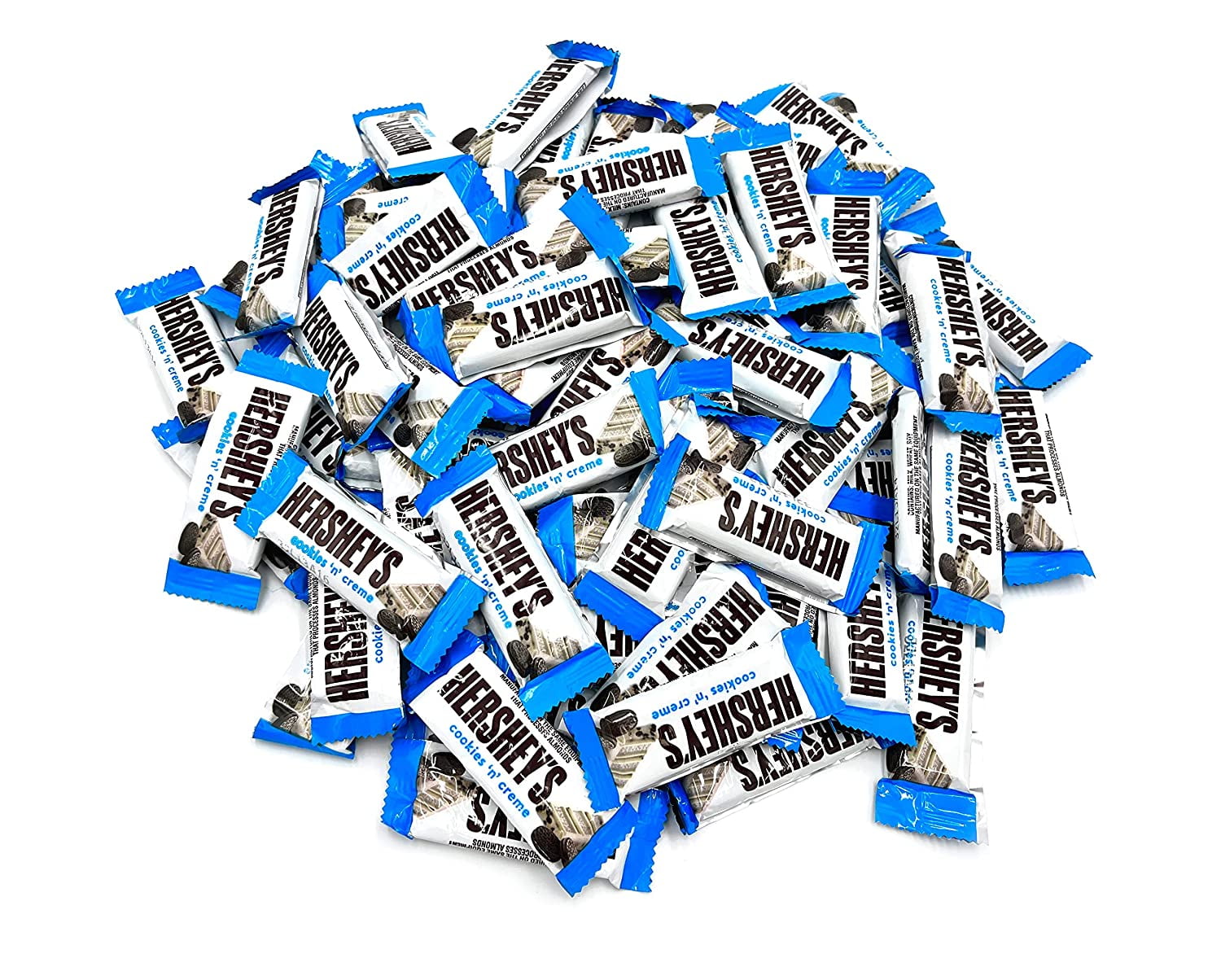 Hershey's Cookies 'n' Crme Snack Size Candy Bar, Bulk 2 Pounds Bag