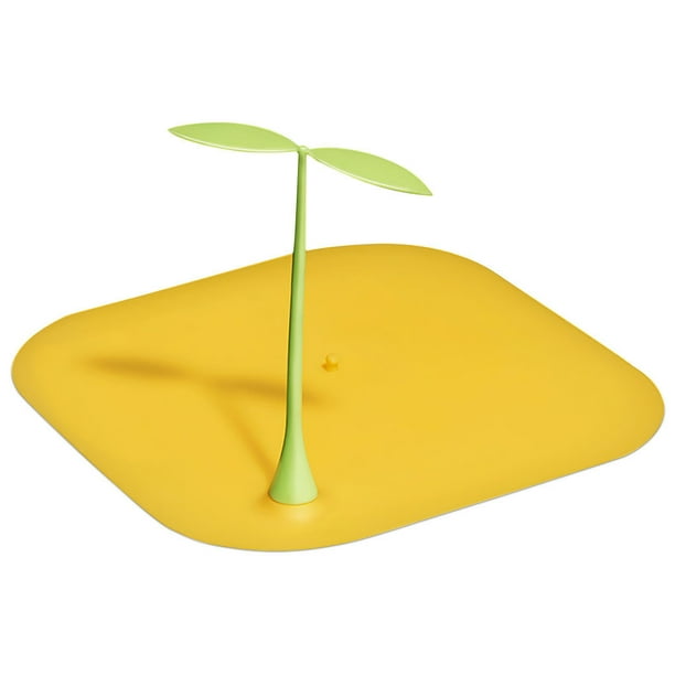 Bearachild Tapa desagüe Baño Cocina Ducha Pelo Cocina Ducha Catcher Silicona Juegos de accesorios de baño amarillo