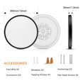 thumbnail image 3 of Lámpara de techo TALOYA Smart LED WiFi 24 W regulable 30 cm negra, 3 of 8