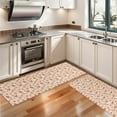 thumbnail image 3 of Kitchen Rugs Sets Of 2,Pink Christmas Gingerbread and Tree Pattern Anti Fatigue Kitchen Mat Rugs Non Slip Washable,Decorative Kitchen Floor Mats for Kitchen,Sink,Laundry,17"X47", 3 of 5