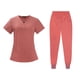 thumbnail image 2 of Conjunto de enfermería para mujer, uniforme de enfermera, camiseta y pantalones finos de manga corta SG, 2 of 5